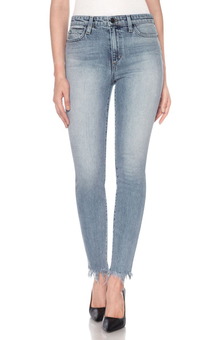Joe's Jeans The Charlie High Rise Skinny Ankle Frayed Hem Light Wash Women's 27